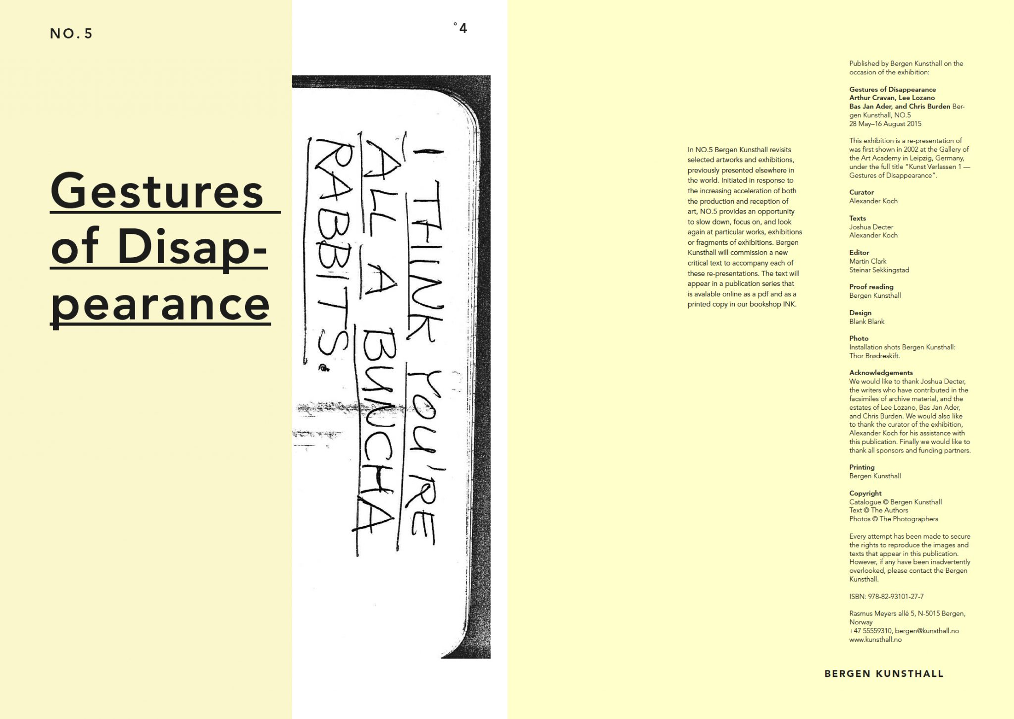 Gestures of Disappearance