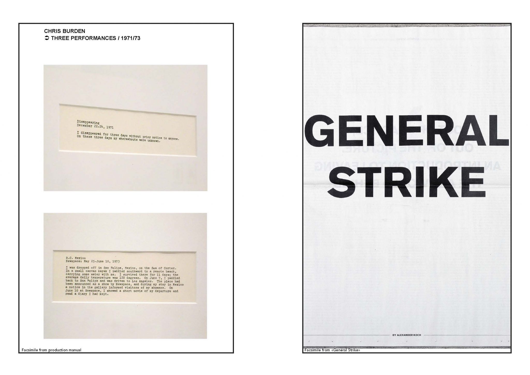 Gestures of Disappearance