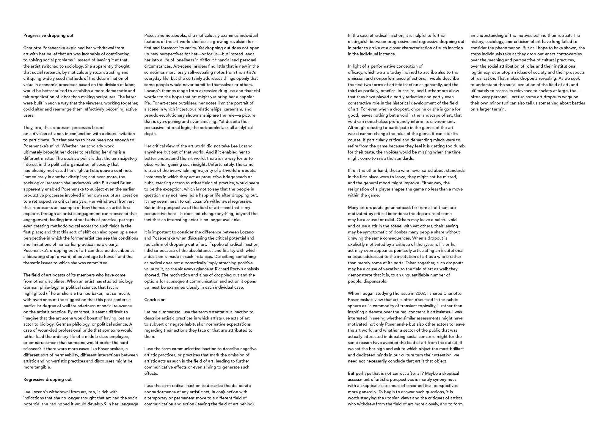 Gestures of Disappearance