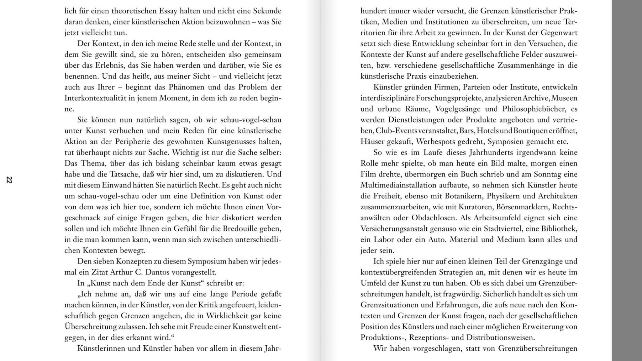 In den Falten der Kunst. Kunst und Interkontextualität