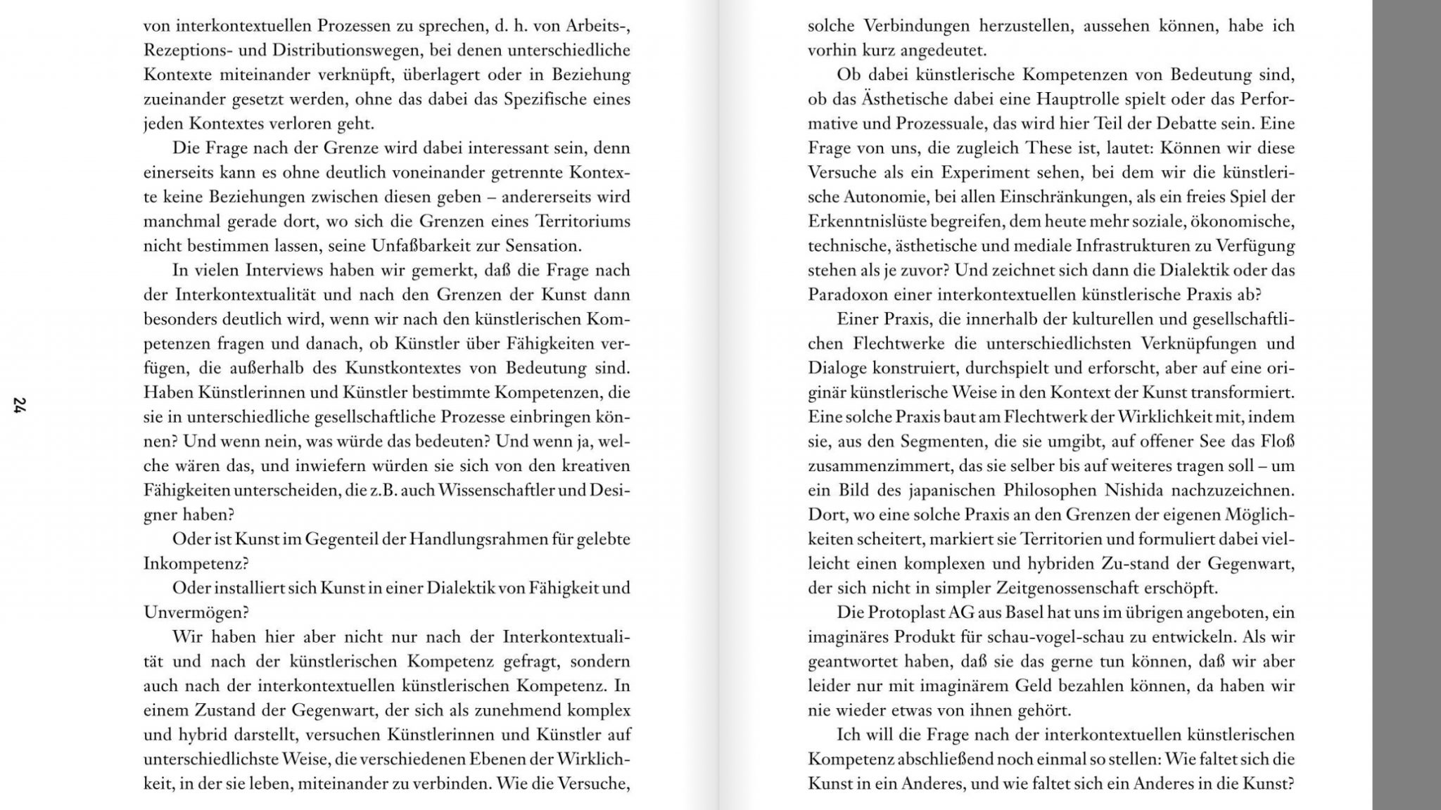 In den Falten der Kunst. Kunst und Interkontextualität